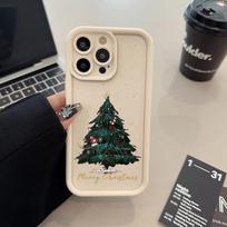 Christmas Phone Case For iPhone 11 Funda iPhone 15 Pro Max 16 13 14 12 XS X XR 7 8 Plus SE 15promax Liquid Silicon Cover Carcasa For iPhone16 Pro Max