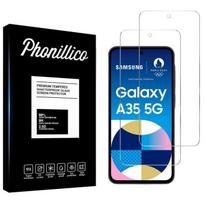 Tempered Glass Film for Samsung Galaxy A35 5G [Pack 2] Screen Protector Phonillico® skaidri