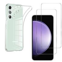 Case for Samsung Galaxy S23 FE and 2 Tempered Glass Screen Protector Phonillico®