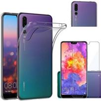 Huawei P20 PRO Case - TPU + Phonillico® Tempered Glass Film skaidri