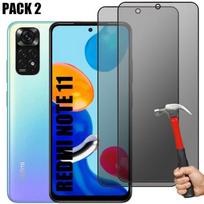 [2 pieces] Anti-spy Tempered Glass for Redmi Note 11 - E.F.CONNECTION - Screen protector - Black