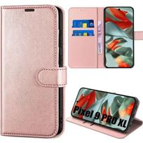 Coque Intégrale - pour Google Pixel 9 Pro XL - Cuir PU - Antichoc - Rose