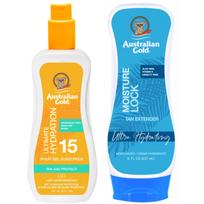 Australian Gold spray gel with SPF15 filter + moisture lock 237ml