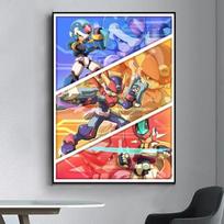 Anime Rockman Megaman Plakatas Prašmatnus Plakatas Sienos Lipdukas Svetainei Barui Vintažinis Dekoratyvinis Drobės Tapyba 21cm×30cm NoFrame
