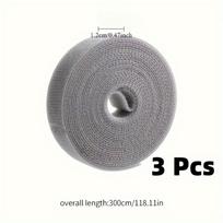 3-Piece 3-Meter Reusable Nylon Cable Tie - Durable Cable Organizer for Home and Office Perfect for Computers, TVs, and Data Cables 3 pieces
