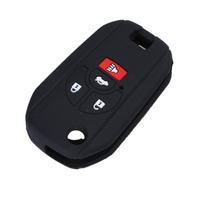 jingyuqin 4B Nuotolinio automobilio rakto silikoninis dėklas Nissan Altima Maxima Sentra Versa Laikiklis Stilius Flid Sulankstomas