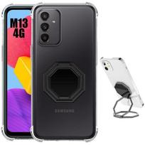 Case for Samsung Galaxy M13 Silicone Ultra Slim Shockproof with Foldable Rotating Multi-Angle Stand juoda