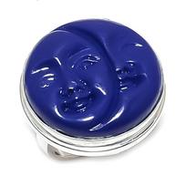 Cameo Moonface Gemstone Handmade 925 Sterling Silver Jewelry Ring Size 8 Q9H58