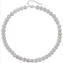 Vyriškas spalvingas deimantinis rutuliukas ant kaklo Hip Hop sportinis rutuliukas mados sportininkas žvaigždžių papuošalas Bracelet 7.48inch (19cm) balta