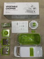 15pcs/set Vegetable Chopper Multifunctional Manual Food Grater With Container Onion Mincer Chopper Household Potato Shredder Kitchen Gadgets Stuff green 15pcs