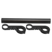 20CM Anglies Pluošto Vamzdis Dviračio Vairo Prailgintojas Laikiklis Tvirtinimas Dviračio Priekinio Žibinto Tvirtinimo Strypo Stovas Juodas 20CM black