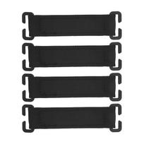 4pcs Backpack Molle Strips Black Powerful Grip Strong Adhesion Nylon Hook and Loop Molle Patch for black