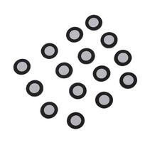 200Pcs 3D Scanning Markers Dots Stickers Scanner Accurate Tracking Reference Points ID 6mm OD 10mm gray