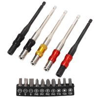 Pivoting Bit Tip Holder Magnetic 14 Inch Hex Shank Drill Bit Extender Quick Release Self Locking