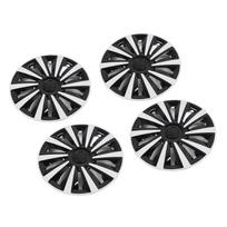 4pcs 15 Inch Wheel Hub Cap Full Protection Cool Look Snap On Universal Fit Replacement for Seat