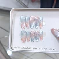 Pure Hand-kneaded Mint Soda Relief Butterfly Metering Cat Eye Wear Nail Art Patch extra small xs