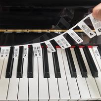 Piano Rake Piano Keyboard Stickers for Beginners 88 Full-Size  Rake Key Labels