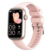 SACOSDING New Smart Watch for Women with Bluetooth Call 100+ Sports Modes Fitness Tracker  Heart Rate Oxygen Sleep Monitor rožinė