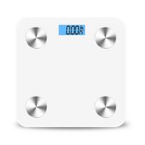 BL8001 Bluetooth išmanios kūno riebalų svarstyklės, 28 cm - Elektroninės sveikatos ir buitinės svėrimo svarstyklės 28x28CM Battery balta