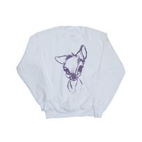 Disney Womens/Ladies Bambi Mood Sweatshirt XXL balta