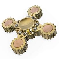 SCIONE Fingertip Gyro Four-gear Linkage Turbine Pure Copper Finger Gyro Gear Steam Turbine Detachable Gyro Decompression Artifact