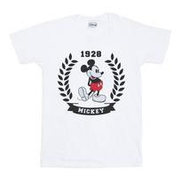 Disney Womens/Ladies Mickey Mouse Laurel Cotton Boyfriend T-Shirt S balta