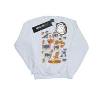 Tom And Jerry Mens Many Faces Sweatshirt M balta
