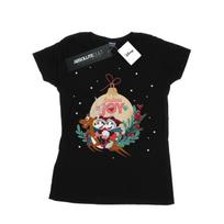 Disney Womens/Ladies Mickey And Minnie Endless Joy Cotton T-Shirt S juoda