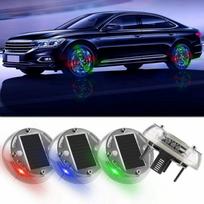 Saulės energija Automatinis blyksnis LED Padangų lemputė Automobilio rato stebulės lemputė Spalvinga stroboskopinė šviesa Modifikuoti priedai