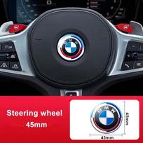 2025 Hot Front Hood Emblem For BMW 50th Anniversary Logo 81mm+Rear Badge 74mm+Wheel Hub Cap 68mm+56mm Steering Wheel Sticker 46m