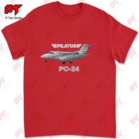 Pilatus Pc24 Silver Airplane Tshirt WT7D 4XL gray