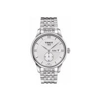 Tissot Le Locle Series Mechanical Movement Date Display Roman Scale Simple Business Casual Waterproof Watch Men watches White Steel T006.428.11.038.01 Regular Watch Box,White Dial white