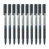 Flair Move Gel Pen Set of 20 (10 x 2 Packs), Black Ink, Pastel Matte Body, Smooth Writing Pens School Office Journaling Pens gray