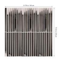 Long Strip Silver Mirror Tile Easy Install Decorative Wall Tile Ornament Background Wall Decor for Home Bar Mirror Tiles