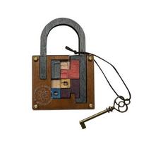 Classic Challenging Wooden Brainteaser Puzzle Game Perfect Iq Lock Challenge Toy Gift For Kids Children’S Cognitive Development