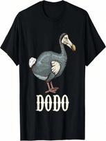 Dodo Bird Retro  And  Funny Dodo Apparel Doudo T-Shirt S įvairiaspalvis