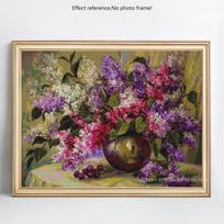 Deimantinis siuvinėjimas 5D „pasidaryk pats“ gėlių deimantinis paveikslas, pagamintas iš kalnų krištolinio akmens 20X30CM black