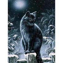 Visas 5D „pasidaryk pats“ deimantinis paveikslas animacinis filmas „Black Cat“ deimantinis siuvinėjimas kryželiu namų dekoras, rankų darbo dovana 20x30cm gray