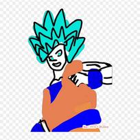 Pleistrai rūbų maišui Lygintuvas ant terminių lipdukų Goku Bad Animation Goku Fan Art Modelis Plaunamas šilumos perdavimas