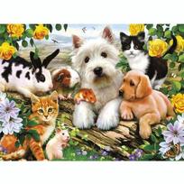 5D DIY Deimantinė tapyba gyvūnas Kryželiu Rinkinys Mozaika Deimantinė siuvinėjimas Rožė Pilnas Apvalus/Kvadratinis Gręžimas Namų Dekoravimas Round 20x30cm beige