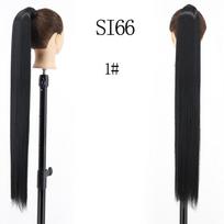 MISS WIG arklio uodegos plaukų priauginimo segtukas netikro peruko plauku piešinyje Sintetinis blondinis apvyniojimas aplink košę, ilga, lygi ponio uodega 22inches