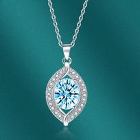 BELLA BOX Pendant Necklace Multiple Colour Fashion Wedding Engagement Jewelry mėlyna