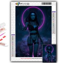 5D deimantų tapyba Cyberpunk Sexy Art DIY Deimantinis Siuvinėjimas Kalnų krištolas Namų apdaila Full Round 20X30CM