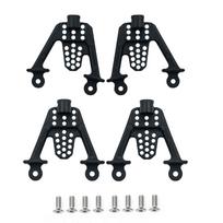 Amortizatorių bokštelių laikikliai, cinko lydinio amortizatorių bokštelių pakaitalai 1/10 Axial SCX10 juoda