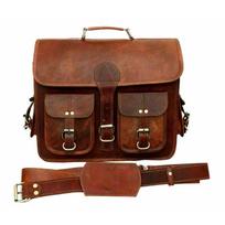 Krepšys Odinis ožkos vintage tikras rudas nešiojamasis kompiuteris vyrams Naujas Messenger Travel Men Naujas 11x15x4 ruda