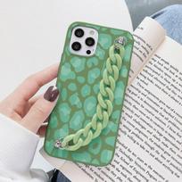 Silikono riešo grandinės dėklas, skirtas iPhone Se3 2022 Se2 7 8 11 12 13 14 Pro Xs Max Mini X Xr 6 6s Plus Fashion Leopard Print Tpu Coque For iPhone 14 Plus