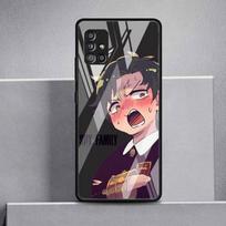 Grūdinto stiklo dėklas Samsung Galaxy A12 A13 A32 A52 A73 A14 A51 A22 A11 A10 A23 A50 telefonui, korpuso dangtelis, Spyxfamilys anime Samsung A21s gray