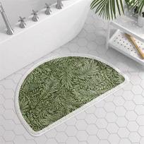 Pastoral Floral Absorbent Bath Mats Plush Fluffy Bathtub Side Area Rugs For Shower Bathroom Non -Slip Welcome L60xW40cm S gray