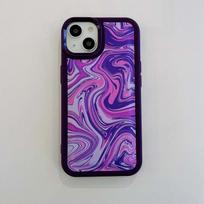 Dažymas rašalu Odinis telefono dėklas, skirtas iPhone Xr Xsmax X 14 Pro Max Plus 11 12 13 Promax Cartoon galinis viršelis Fundas for iphone X XS