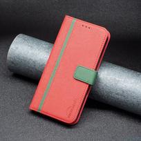 Linijos odinis telefono dėklas, skirtas Samsung Galaxy S20 S21 Fe S22 Plus Ultra A13 A33 A53 A73 5g apverčiamas piniginės stovas kortelės lizdo knygos dangtelis For A23 5G raudona